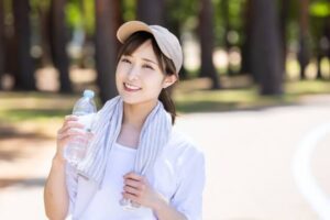 軽い運動と水分補給