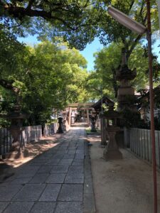 天神ノ森天満宮参道