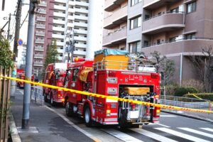 火事による交通規制