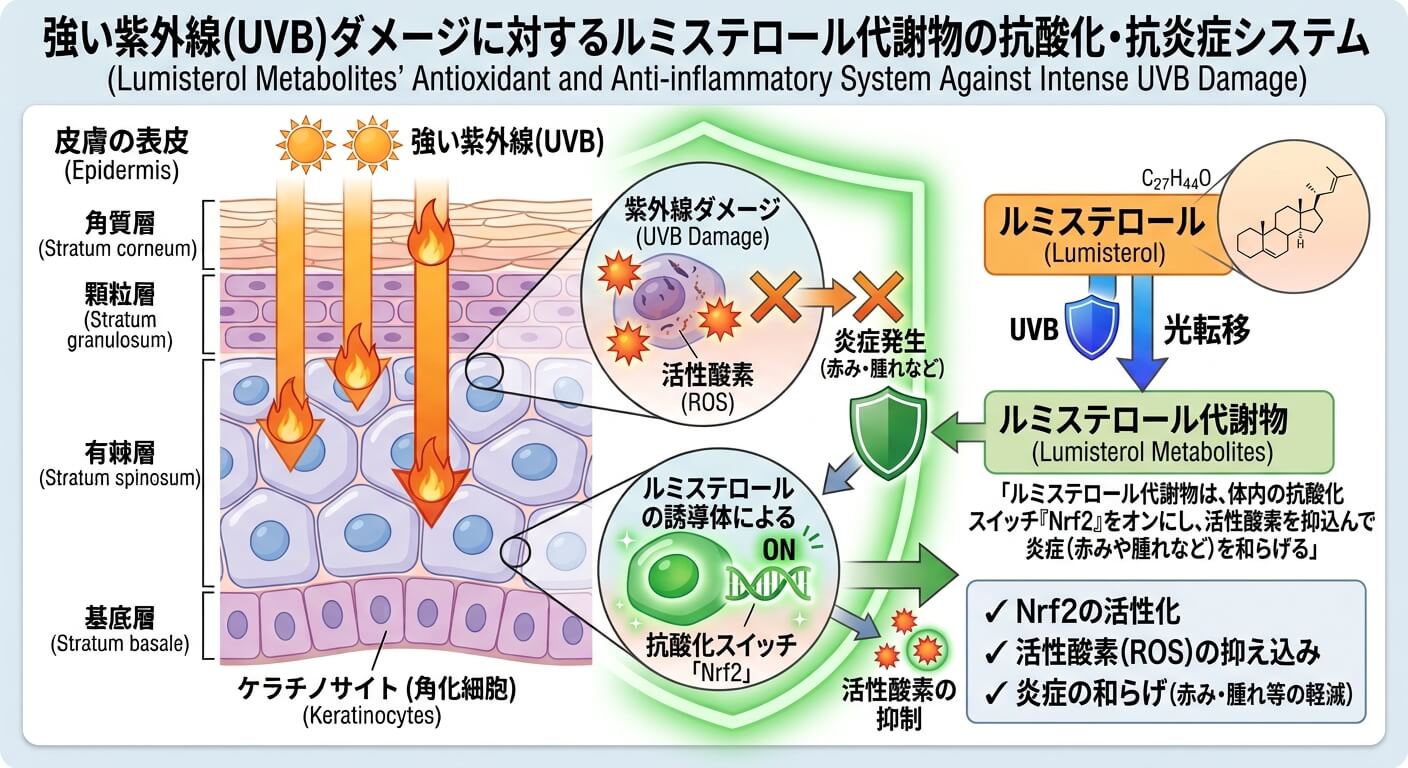 UVBダメージにnrf2